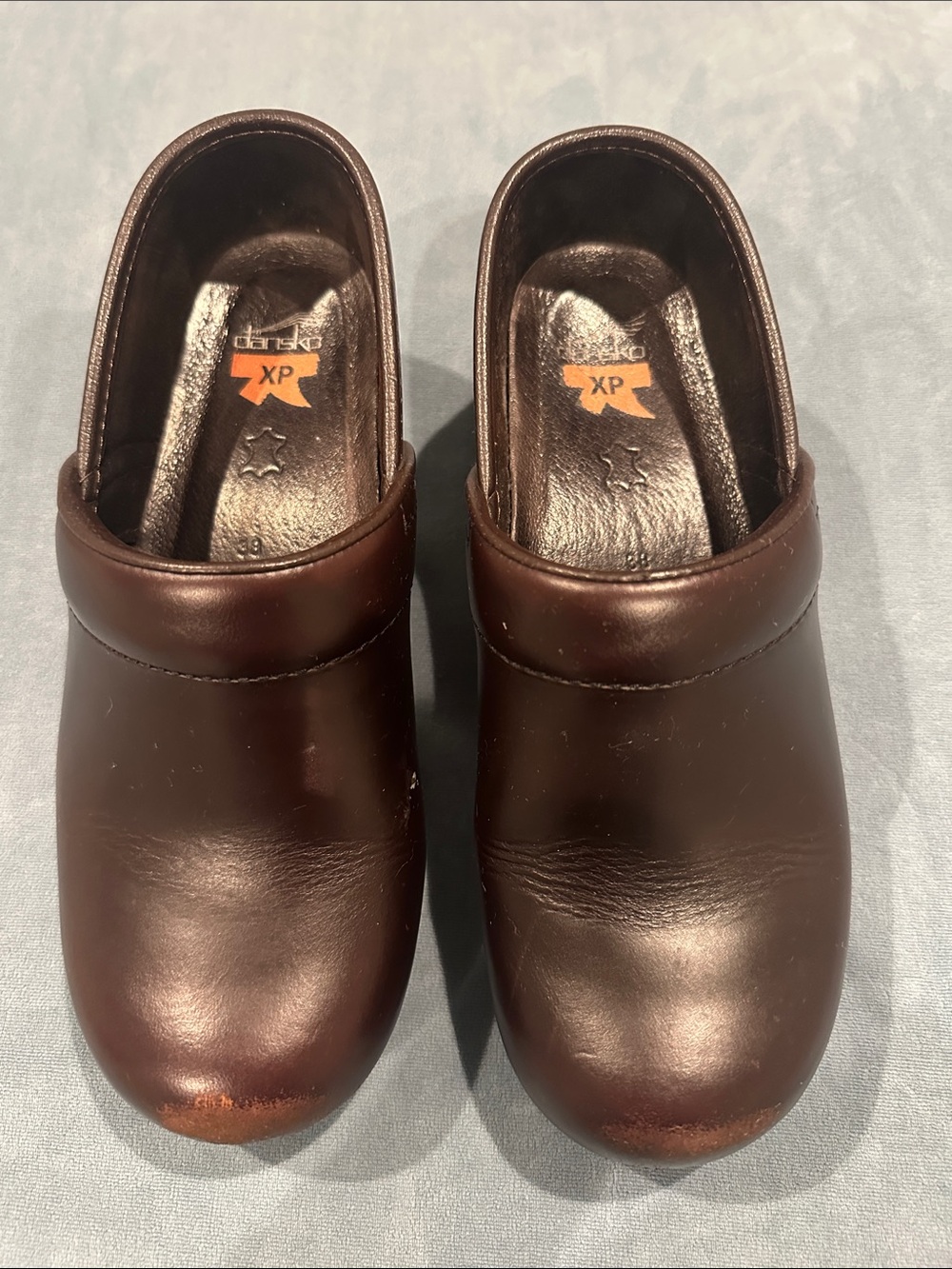 Dansko XP Brown Leather Clogs for Women